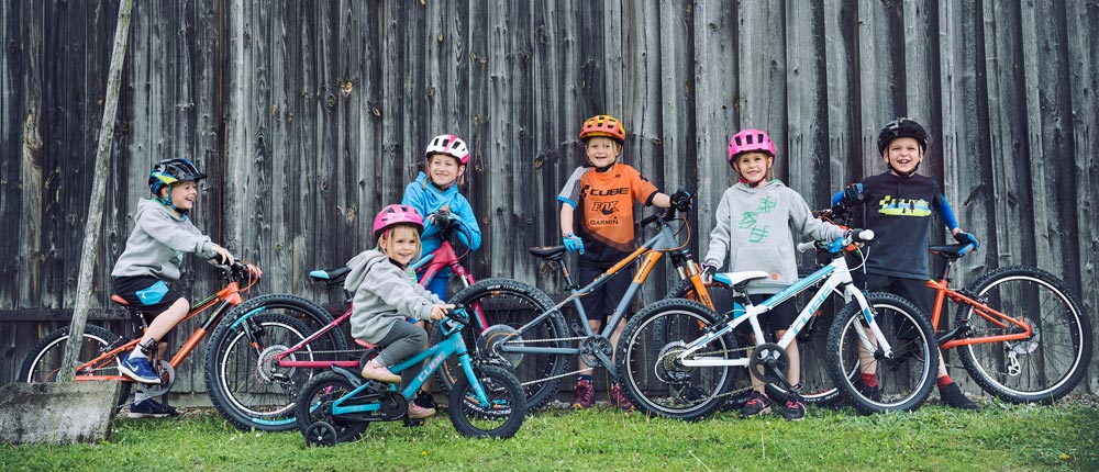 Breites Angebot an Kinderfahrrädern vom Markenhersteller CUBE